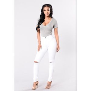 *SOLD* Canopy Jeans - White